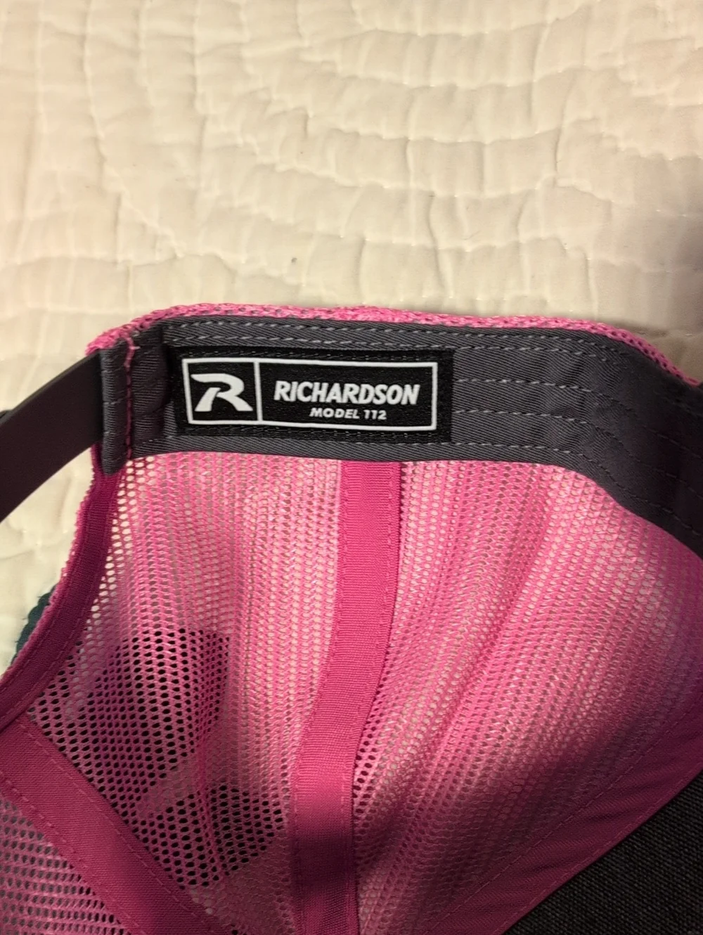 Richardson Trucker Hat with Pink Antler Logo